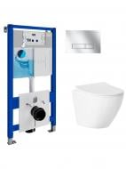 Комплект Helmken 07R100F102 5 в 1: унітаз із сидінням Slim Duroplast/Soft-close