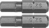 Бита YATO H5x25 мм HEX 1/4" AISI S2 2 шт. YT-77922