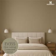 Эмаль акриловая Kompozit VELUX Оливковый мускат EV 355 шелковистый мат 0,75 л