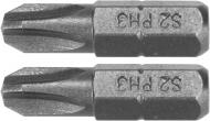 Бита YATO Phillips PH3x25 мм HEX 1/4" AISI S2 2 шт. YT-77873 Бита YATO Phillips PH3x25 мм HEX 1/4" AISI S2 2 шт. YT-77873