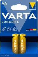 Батарейка Varta Longlife AA (R6, 316) 2 шт. (4106101412)
