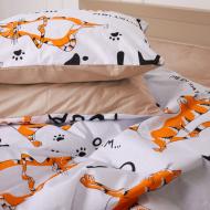 Наволочка бязь 17-0621 Yoga Cat Orange 40x60 см мульти MirSon