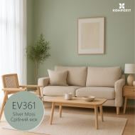 Эмаль акриловая Kompozit VELUX Серебряный мох EV 361 шелковистый мат 0,75 л