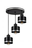 Люстра подвесная Candellux Wama 3x40 Вт E27 черный/хром 33-00484