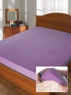 Простирадло на резинці Дизайн 10 (махрове) 200x160 см світло-бузковий Ярослав