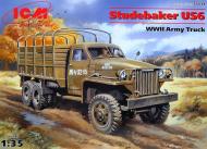 Сборная модель ICM армейский грузовой автомобиль второй мировой войны Studebaker US6 (4823044402021) 1:35