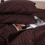 Наволочка бязь 17-0624 Geometry Brown 40x60 см коричневый MirSon