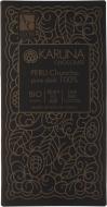 Шоколад Karuna chocolate темный 100% какао-бобы из долины Урубамба Перу 60г