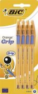 Набор ручек шариковых BIC Orange Grip 4 шт. синие