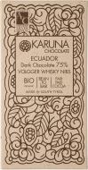 Шоколад Karuna chocolate темный Эквадор какао-крупкой, настоянной на виски Volgger 75% 60г