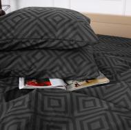 Наволочка бязь 17-0625 Geometry Graphite 50x50 см графитовый MirSon