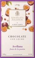 Молочный шоколад Xocolata Jolonch с фундуком и маракуйей 100г Молочный шоколад Xocolata Jolonch с фундуком и маракуйей 100г