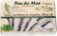 Сардины Pan do Mar (мини) в органическом оливковом масле 120 г