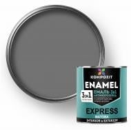 Эмаль антикоррозионная Kompozit 3 в 1 EXPRESS RAL 7046 серый мат 12 кг