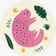 Картина по номерам Розовый мур (размер L) RC0002L 40x40 см Brushme