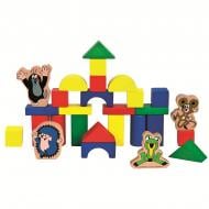 Ведерко с кубиками Bino Кротик