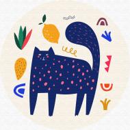 Картина по номерам Синий мур (размер L) RC0004L 40x40 см Brushme