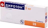 Диротон №28 (14Х2) таблетки 5 мг