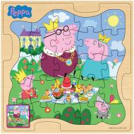 Пазл деревянный Peppa Pig Королевская семья Пеппы 25123