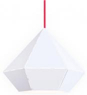 Подвес Nowodvorski Diamond 1x60 Вт E27 белый с красным 6342