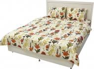 Комплект постельного белья Rigel, двуспальный Евро, Цветы Китайские разноцветный Arya