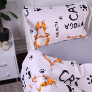 Наволочка бязь Kids Time 17-0627 Yoga Cat Grey 40x60 см мульти MirSon