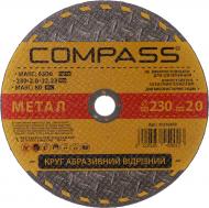 Круг відрізний по металу COMPASS 230x2,0x22,2 мм 20536459