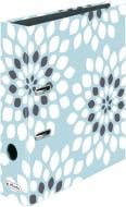 Папка-регистратор Modern Living Flora Цветы А4 8 см голубая 50025541 Herlitz