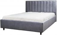 Ліжко ZENIt Естела велюр темно-сірий 180x200 см