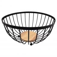 Корзинка для фруктов Bamboo черный 25x25x13 см 65615 Arino