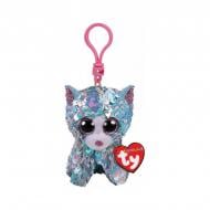 Мягкая игрушка TY Flippables 35308 Котенок Whimsy 12 см серебристый