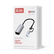 USB-адаптер ColorWay USB-A/USB-С 3.0 - RJ45 Gigabit Ethernet (CW-AD-CRG)