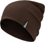 Шапка Jack Wolfskin Rib Beanie 1903892_D0107 р.one size коричневый