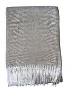 Плед Валенсия 170x210 см бежево-белый Vladi