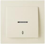 Вимикач прохідний одноклавішний Nilson Touran з підсвіткою кремовий 24121008