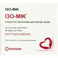 Ізо-мік для р-ну д/інф. 1 мг/мл №10 (5х2) в амп. концентрат 10 мл