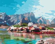 Картина за номерами Село у кришталевих горах BS52740 40x50 см Brushme