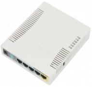 Бездротовий маршрутизатор MikroTik RB951Ui-2HND (N300, 600MHz/128Mb, 5х100Мбіт, 1хUSB, 1000mW, PoE in, PoE out, антена 2