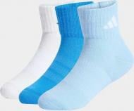 Носки Adidas C KD ANK 3P GLOBLU/WHITE/RAYBLU KD1723 р.40-42 разноцветный 3 шт.