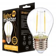 Лампа світлодіодна LightMaster LB-657 Filament Deco G45 2 Вт E27 2700 К 230 В прозора 81051