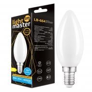 Лампа светодиодная LightMaster LB-664 Filament Deco C35 8 Вт E14 4000 К матовая 81048