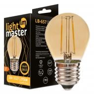 Лампа світлодіодна LightMaster LB-657 Filament Deco G45 2 Вт E27 2700 К 230 В прозора 81052