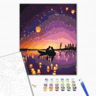 Картина по номерам Свидание в свете небесных фонариков BS51809 40x50 см Brushme Картина по номерам Свидание в свете небесных фонариков BS51809 40x50 см Brushme