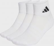 Шкарпетки Adidas C ESS ANK 3P WHITE/WHITE/BLACK JZ0523 р.42-46 білий 3 шт.