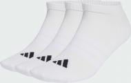 Шкарпетки Adidas C ESS LOW 3P WHITE/WHITE/BLACK JZ0535 р.42-46 білий 3 шт.