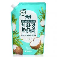 Средство для мытья посуды LG KOREAY Pongpong Coconut Oil Refill 1,2 л 1,2 л