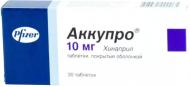 Аккупро №30 (10х3) таблетки 10 мг