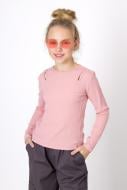 Лонгслив для девочки Mevis (06) р.134 розовый 4912 Лонгслив для девочки Mevis (06) р.134 розовый 4912