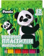 Пластилин восковый 12 цветов 144 гр Panda