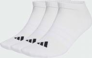 Носки Adidas C ESS LOW 3P WHITE/WHITE/BLACK JZ0535 р.34-38 белый 3 шт.